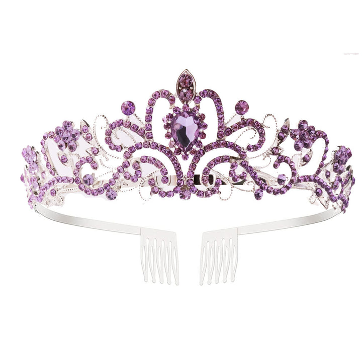 Damer Glitrende Krystall-Tiara med filigran design Skanto