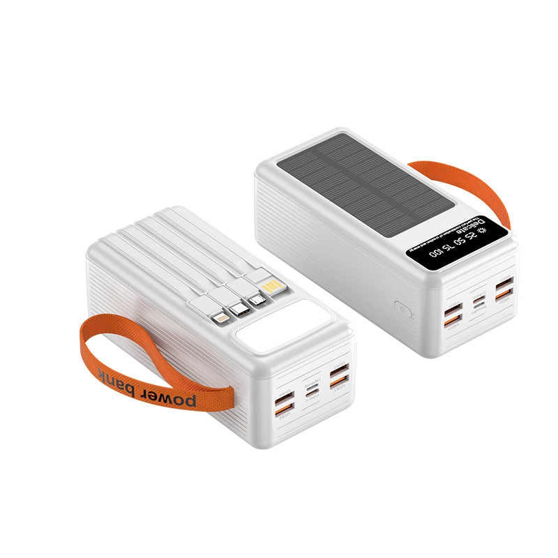 bærbart solcellelader med integrert USB-C-port Skanto