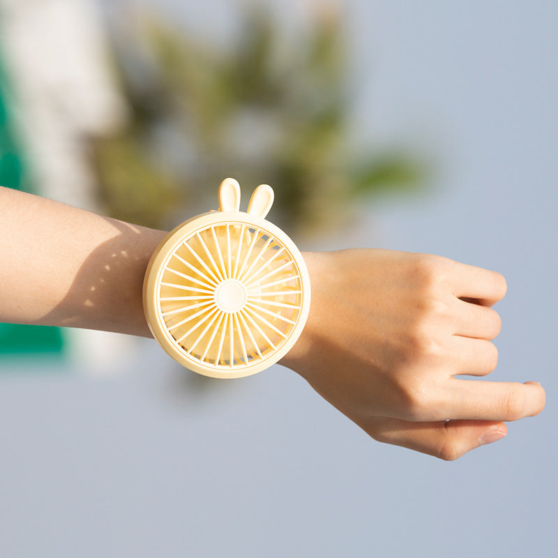 Unisex Bærbar Håndvifte med integrert Armbånd og fleksibel Lene Skanto