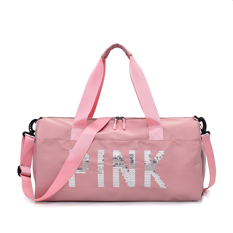 Multifunksjonell sportbag med glitrende paljett-design Skanto
