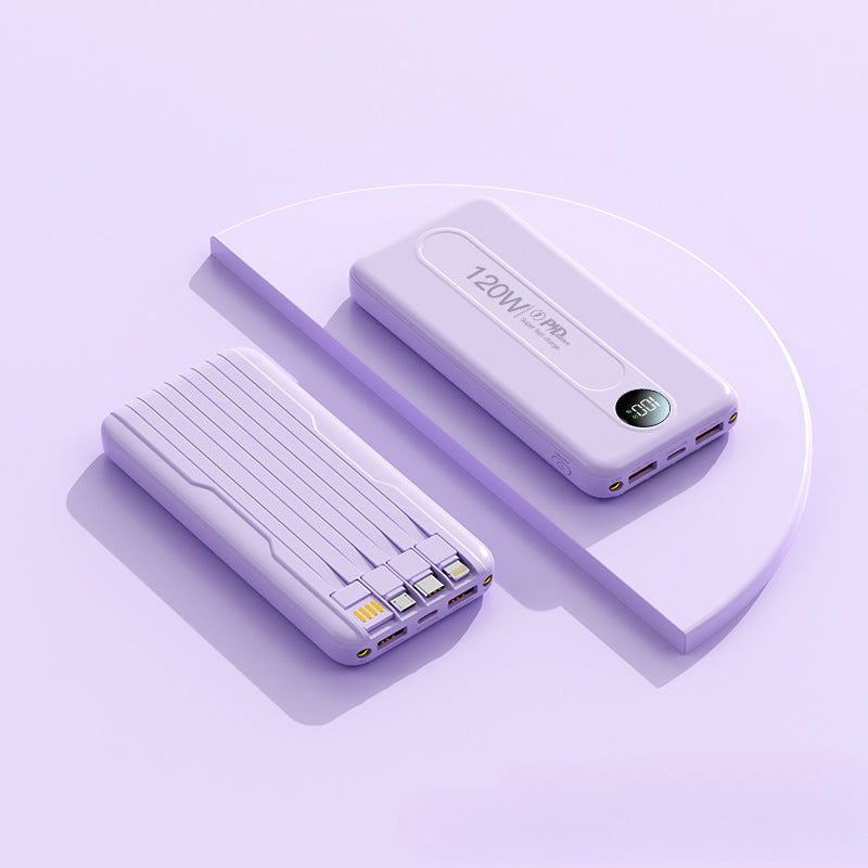 Høyytelses powerbank med digital skjerm og hurtigladingsfunksjon Skanto