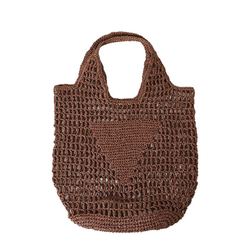 Chunky crochet tote bag with large handles Skanto