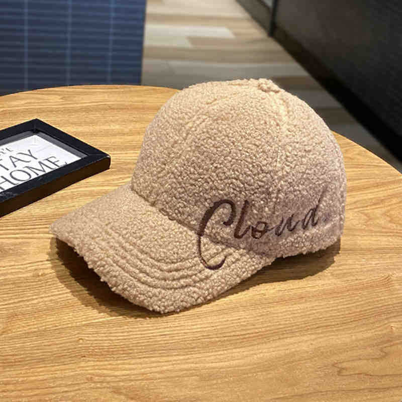 Kvinne Fluffy Teksturert Baseball Cap Skanto