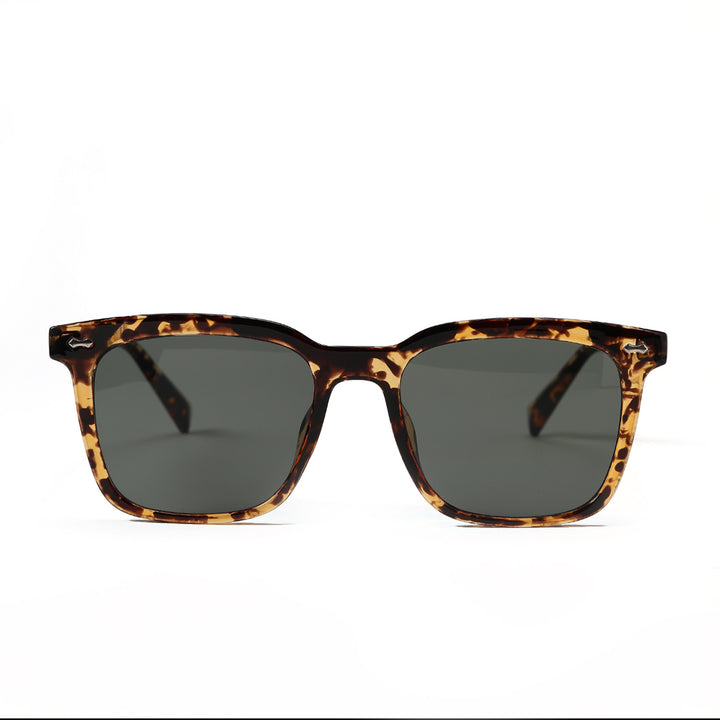 Dame quadratisk solbrille med elegant skilpadde-ramme Skanto