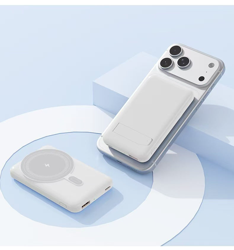 Powerbank med trådløs lader fra Skanto