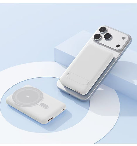 Powerbank med trådløs lader fra Skanto