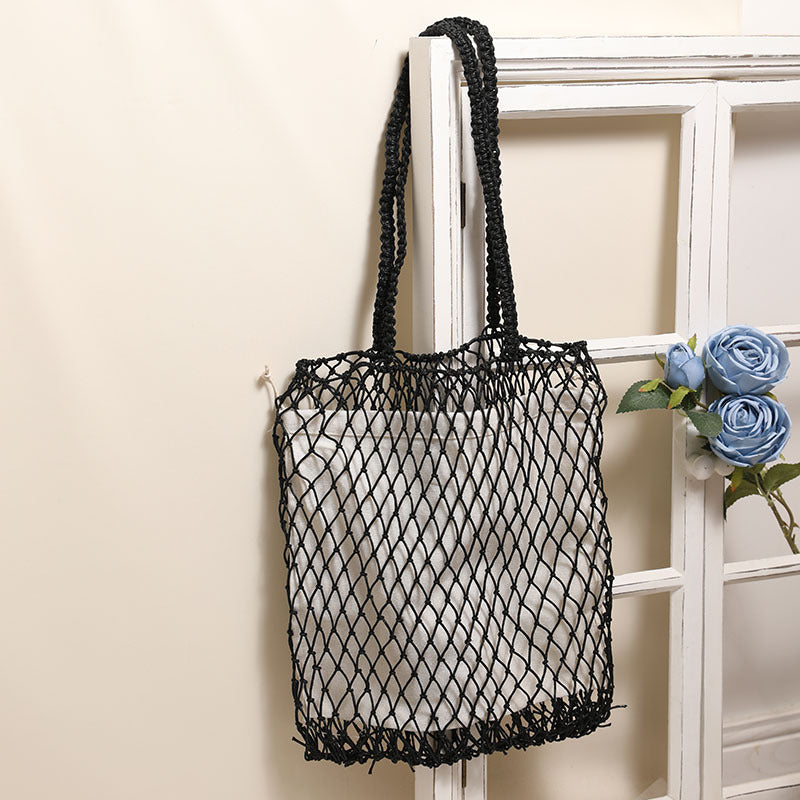 Mesh tote bag with ergonomic handles Skanto