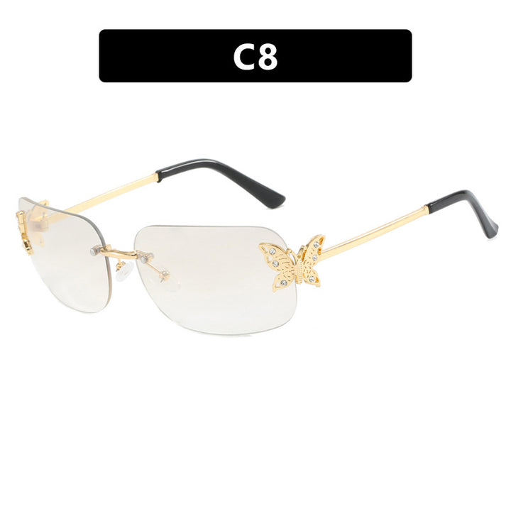 Women's fashionable sunglasses with filigree butterfly design and protective lenses Skanto
