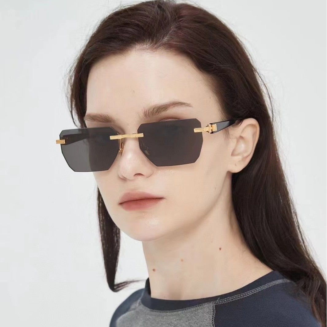 Dame Geometrisk Solbrille Skanto