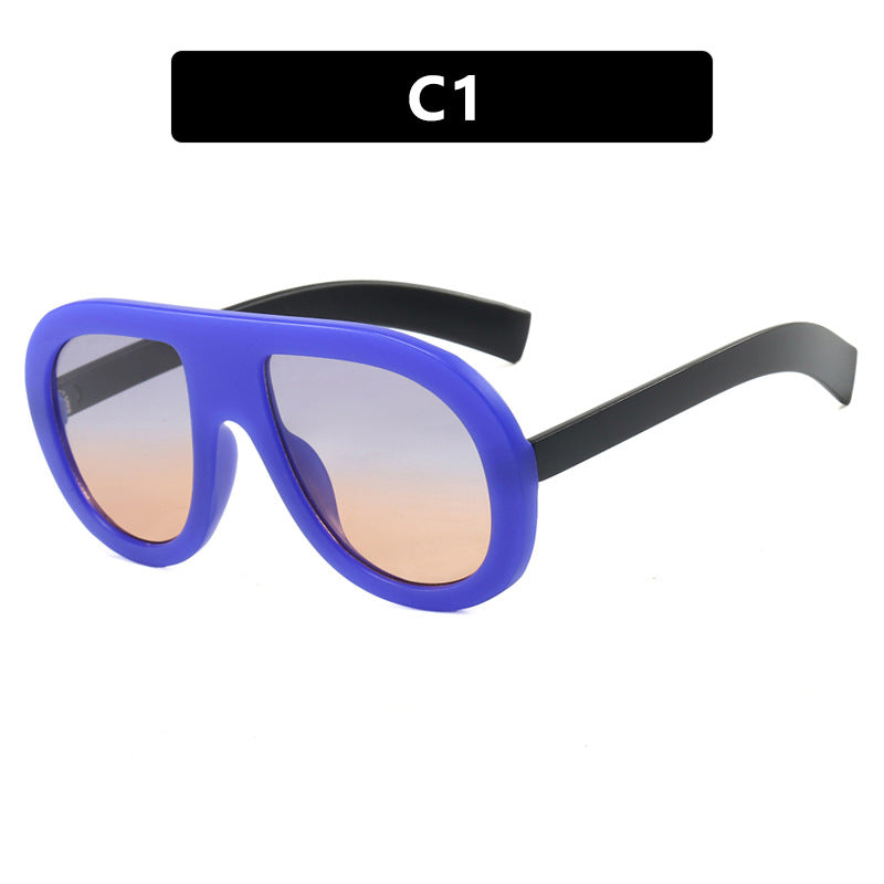 Women's oversized sunglasses in futuristic design Skanto