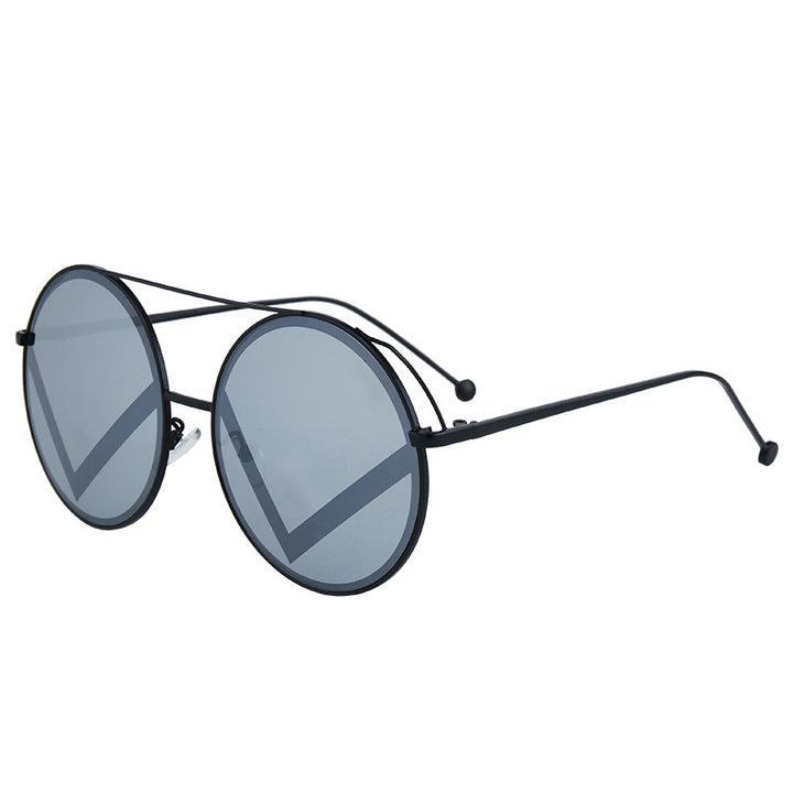 Kvinnelige fashionable runde solbriller Skanto