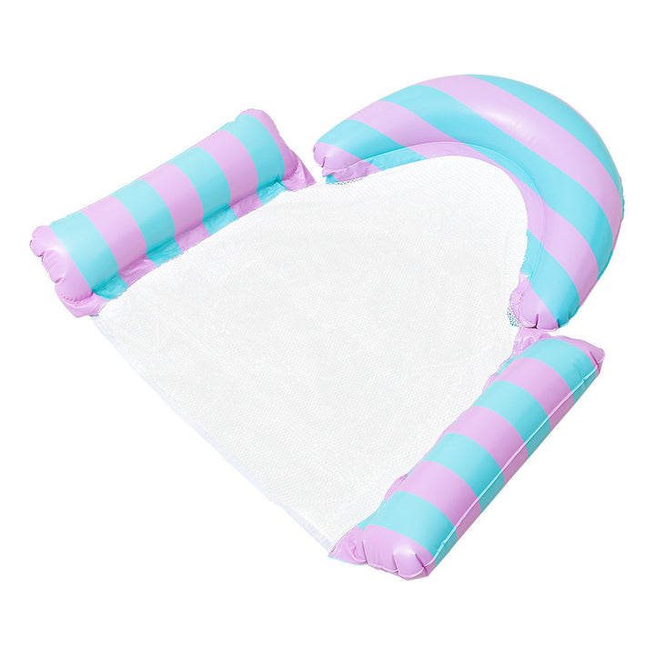 Dame Inflatable Water Lounger med holdbart nett og sikkerhetskant Skanto