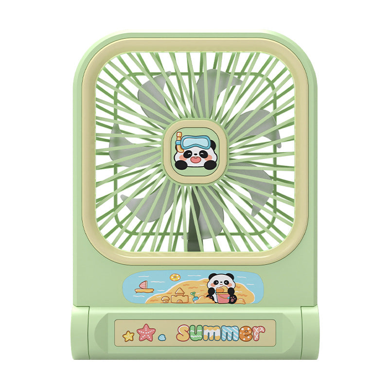 Damen Bærbar Mini-vifte i panda-design Skanto