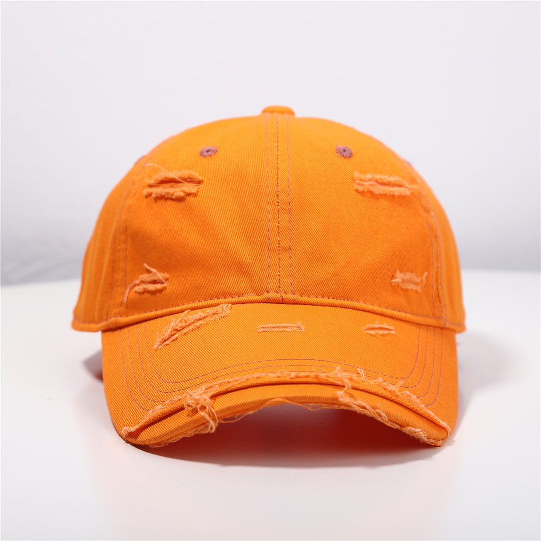 Menns Slitt Klassisk Bomull Baseball Cap Skanto