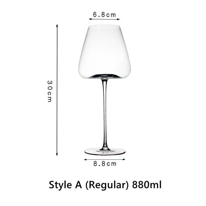 Krystallglass Rød Stilk Burgunder Glass | Skanto