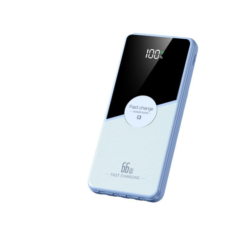 Multifunksjonell hurtiglade powerbank med integrerte kabler Skanto