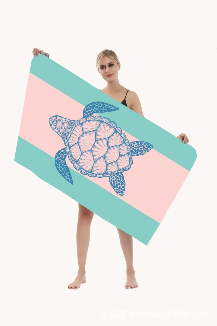 Strandhåndkle med kreativ delfin-design Skanto