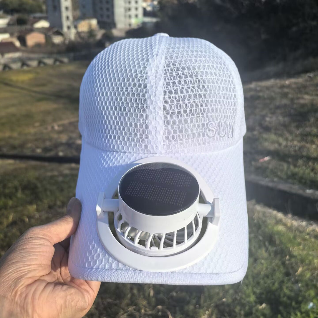Ventilert baseball caps med avtakbar oppladbar vifte Skanto