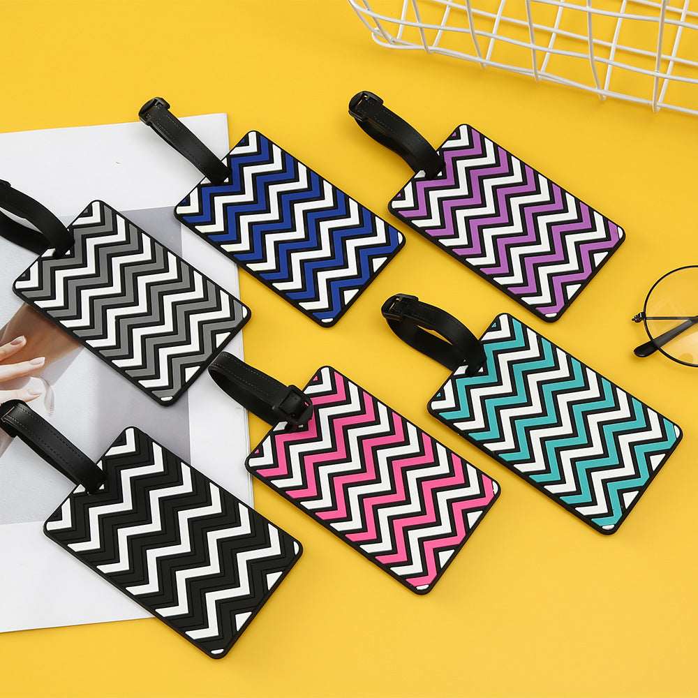 Unisex Chevron Mønstret Bagasjelapp Skanto