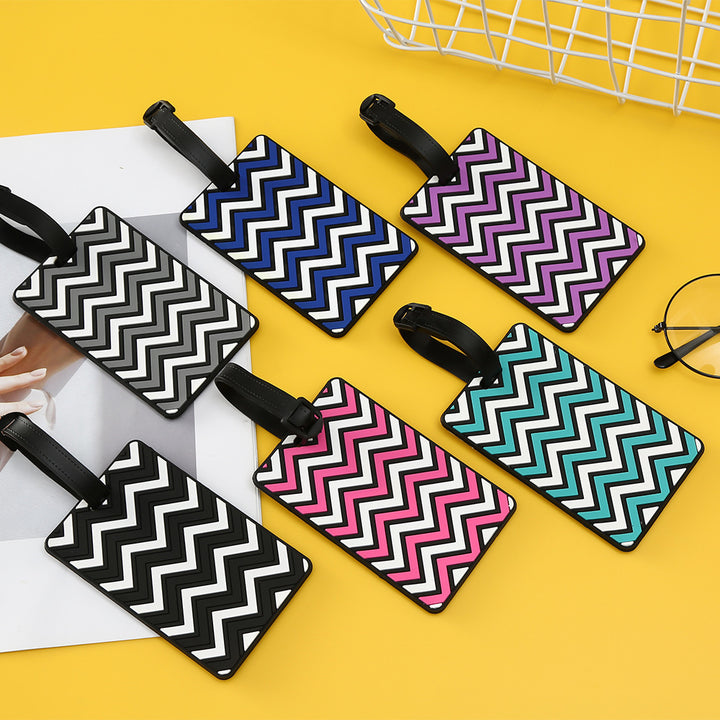 Unisex Chevron Mønstret Bagasjelapp Skanto
