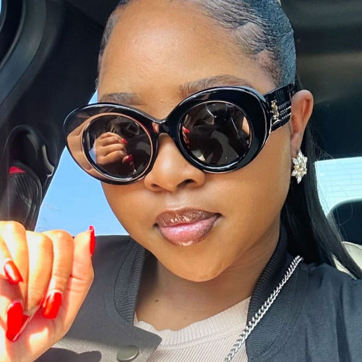Women's extravagant sunglasses with creative frame design and protective UV filter Skanto