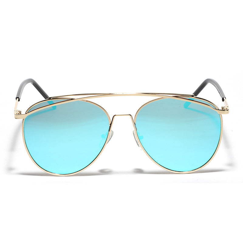 Dame Aviator Solbriller med elegant metallramme Skanto