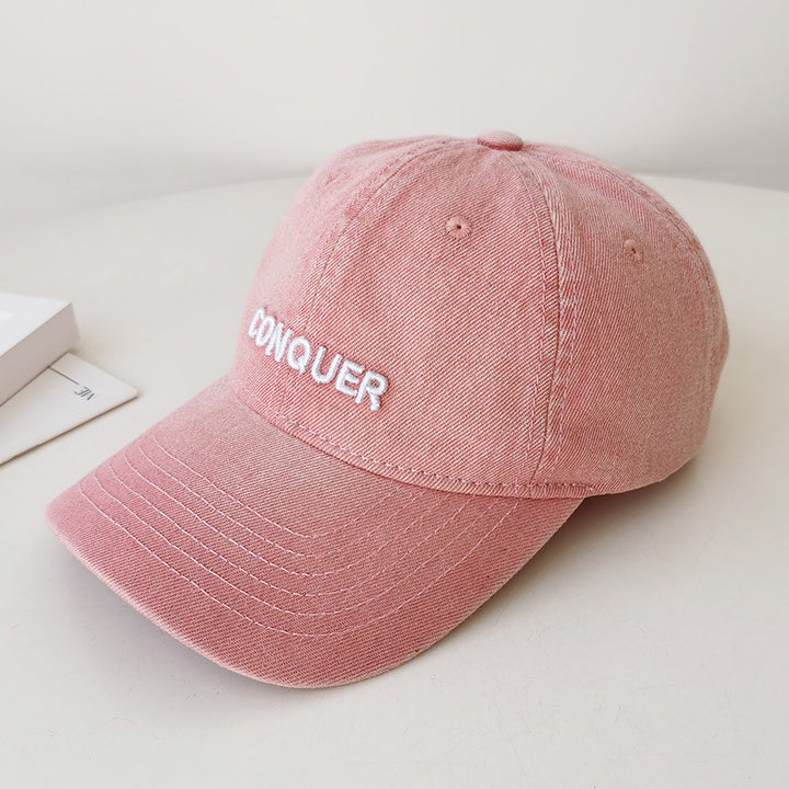 Kvinnenes Broderte Casual Denim Caps Skanto