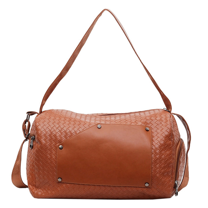 Elegant sports duffel bag with woven design and removable shoulder strap Skanto