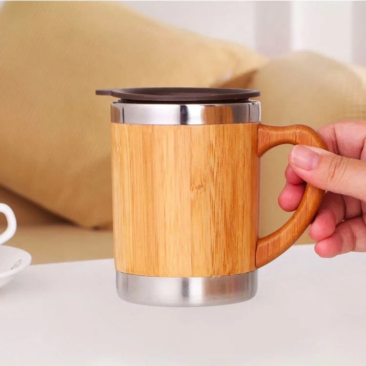 Dame bærekraftig isolert kaffe-kopp med trekke håndtak Skanto
