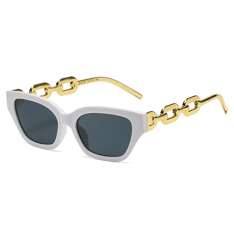 Dame solbrille med unikt kjededesign Skanto