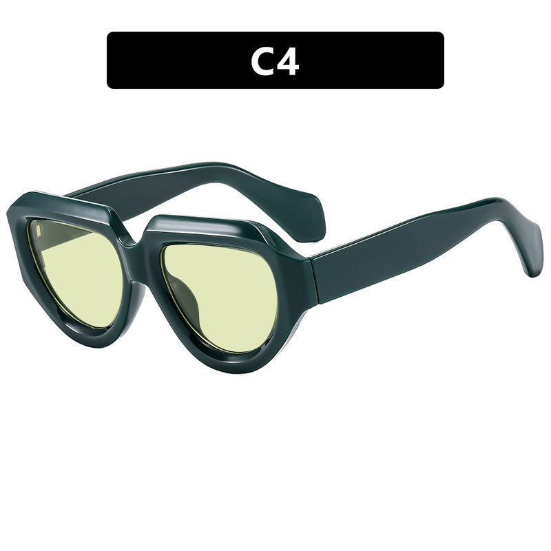 Women's fashionable sunglasses with unique square frame Skanto