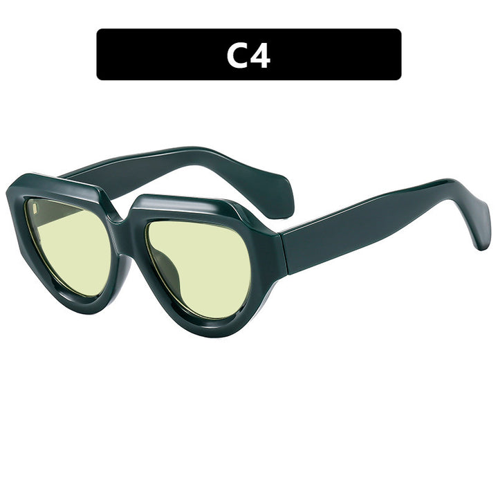 Women's fashionable sunglasses with unique square frame Skanto