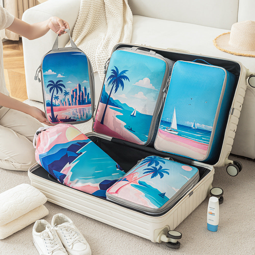 Set of Travel Organizers with Unique Nature Prints Skanto