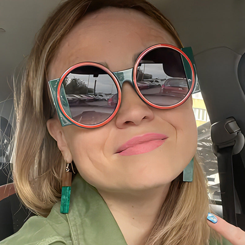 Women's oversized square frame sunglasses with UV protection Skanto