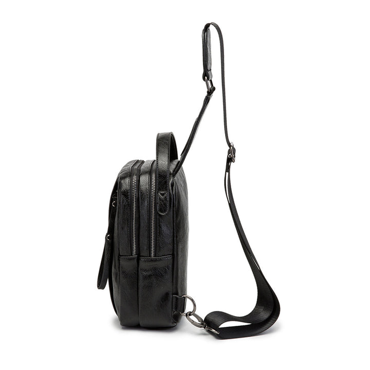 Kompakt crossover bag laget av høy kvalitet lær Skanto