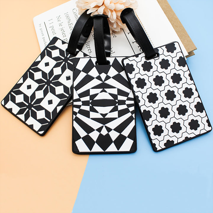 Dame bagasjelapp i moderne geometrisk design Skanto