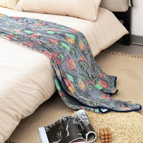 Dame kosesl blanket med gaming-motiv Skanto