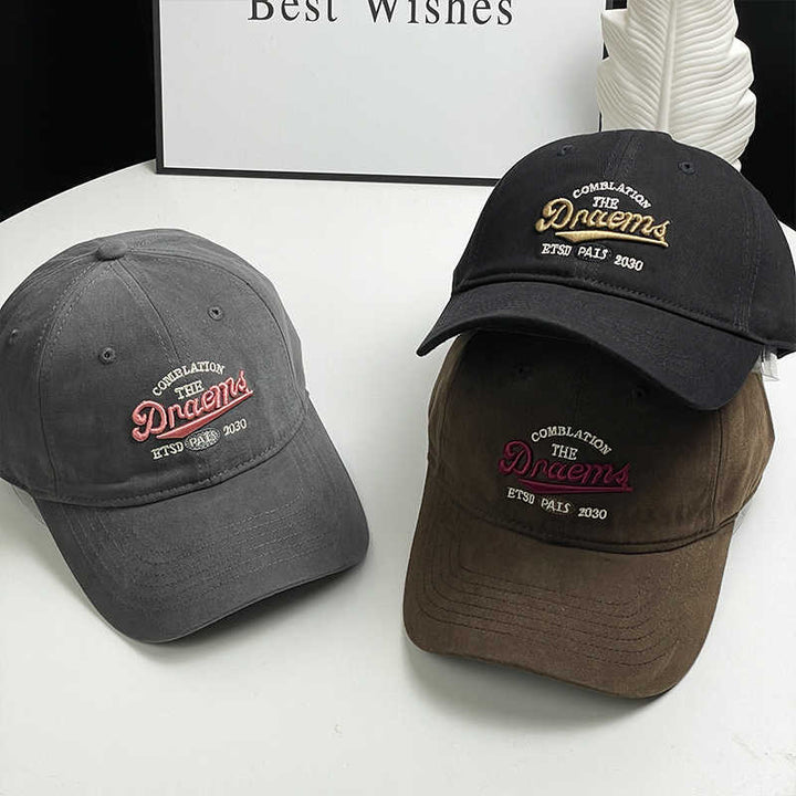 Unisex Vintage-Inspirert Brodert Baseball Cap Skanto
