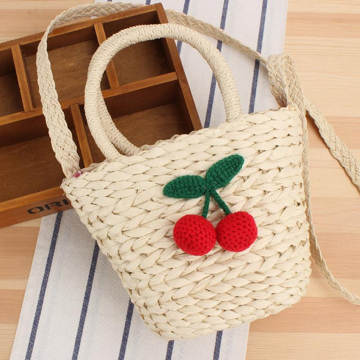 Handbag with fruity crochet motif Skanto