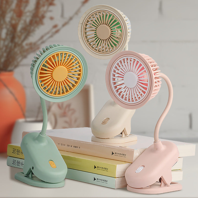 Lettisk fleksibel justerbar klem lampe med viftefunksjon Skanto