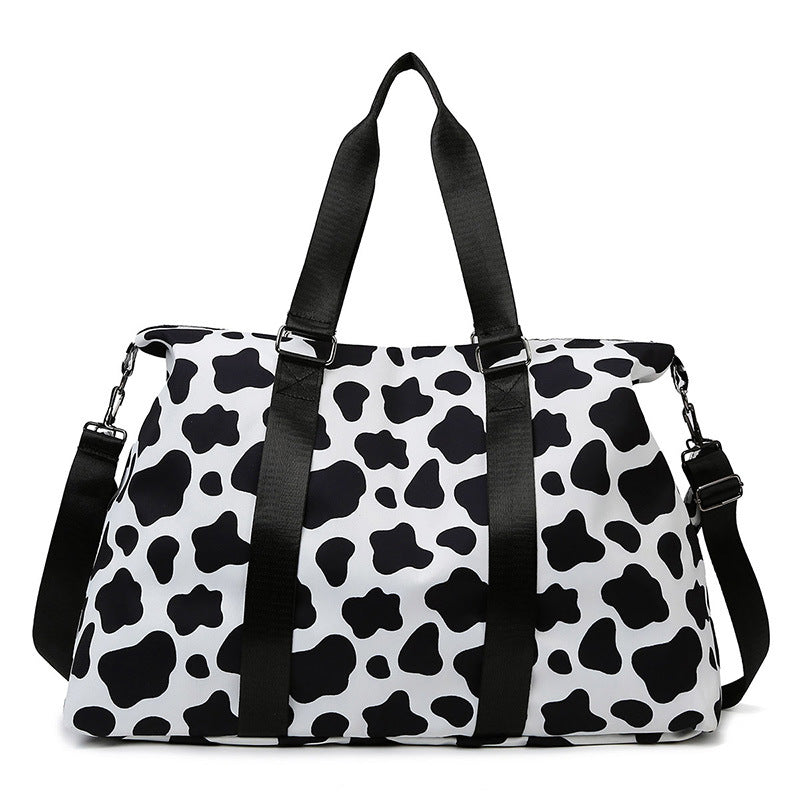 Sporty reise bag med trendy zebramønster Skanto