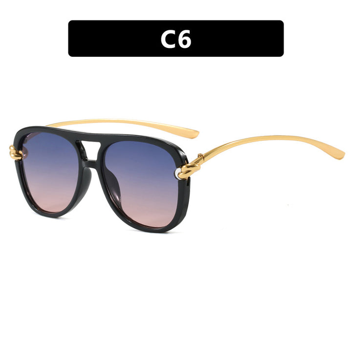 Women's sports sunglasses with wide plastic frame and UV protection Skanto