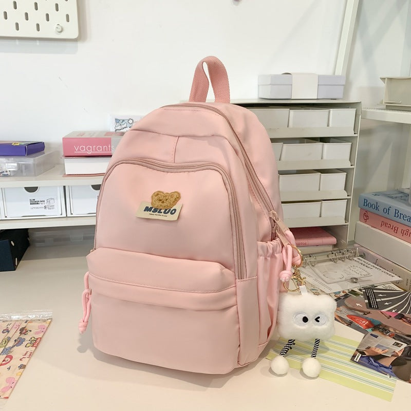 K Casual Multi-Pocket Skole Rygsekk