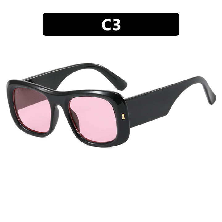 Women's Square Sunglasses with Anti-Reflective Lenses and Modern Frame Construction Skanto