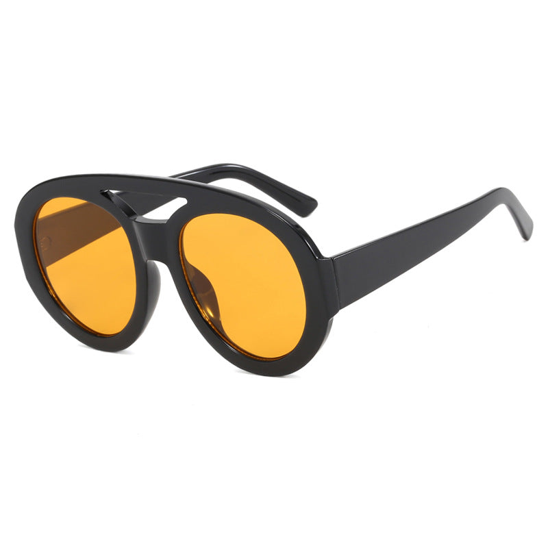 Women's oversized sunglasses with multicolor frame and fashionable design Skanto