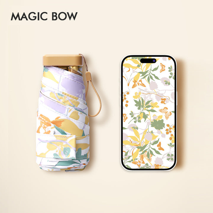 Dame floral sammenleggbare paraply Skanto