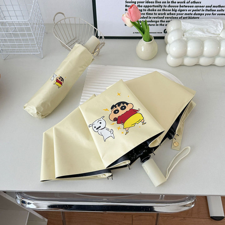 Damer foldbar paraply med kreativt karakterdesign Skanto