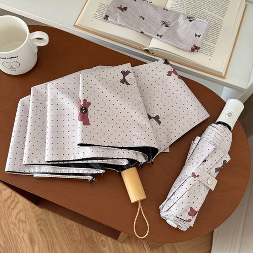 Damer Sammenleggbart paraply med leken design Skanto