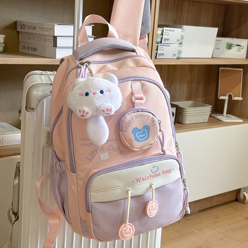 Søt Plush Companion Skole Ryggsekk