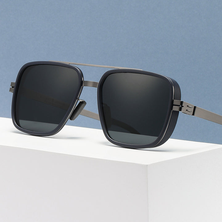 Herre premium solbrille i moderne kvadratisk design Skanto
